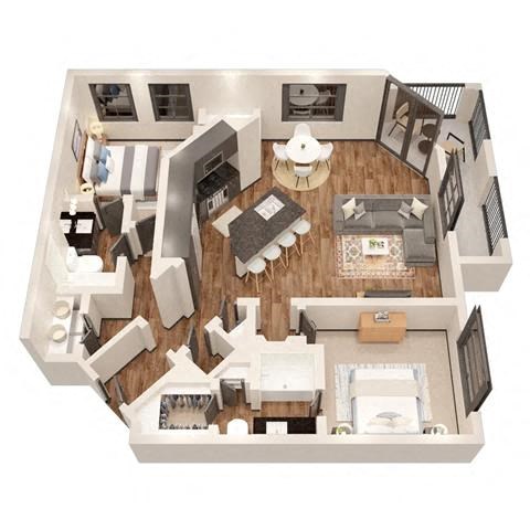 a floor plan of a house with a living room and a dining room at 17 Broad, Tennessee, 37408