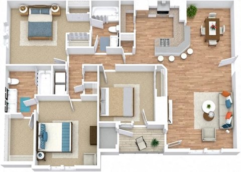 Atlantis Floor Plan at Marina Point, Chattanooga