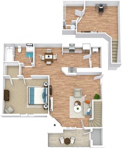 Windward Floor Plan at Marina Point, Tennessee