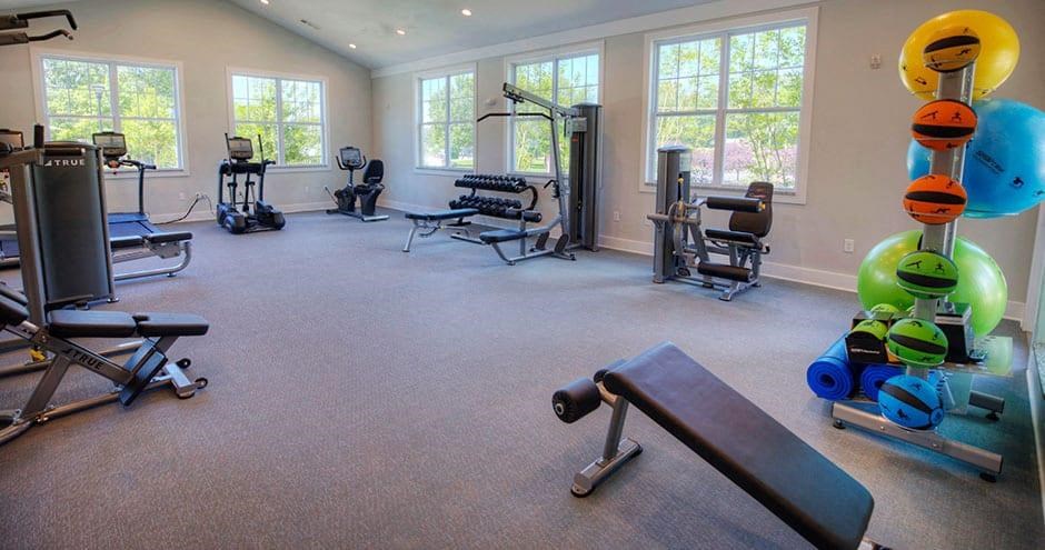Fitness Center Fitness Center at Lullwater at Big Ridge, Hixson, Tennessee