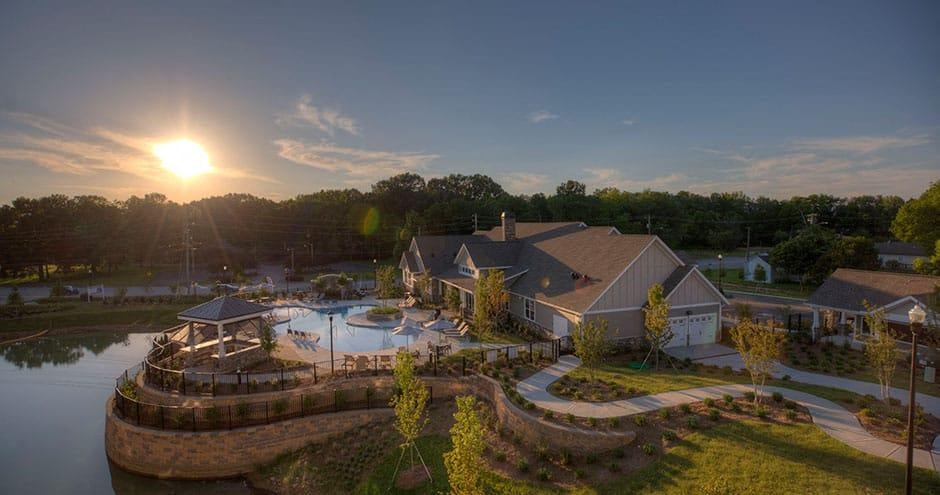 Aerial Exterior View at Lullwater at Big Ridge, Hixson, TN, 37343