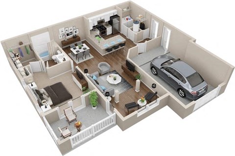 A1 Floor Plan  at Lullwater at Big Ridge, Tennessee, 37343