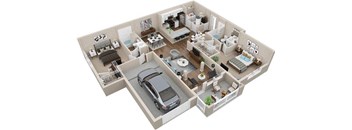 B1 Floor Plan at Lullwater at Big Ridge, Hixson