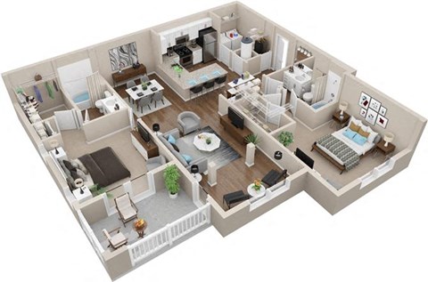 B2 Floor Plan  at Lullwater at Big Ridge, Hixson, TN, 37343