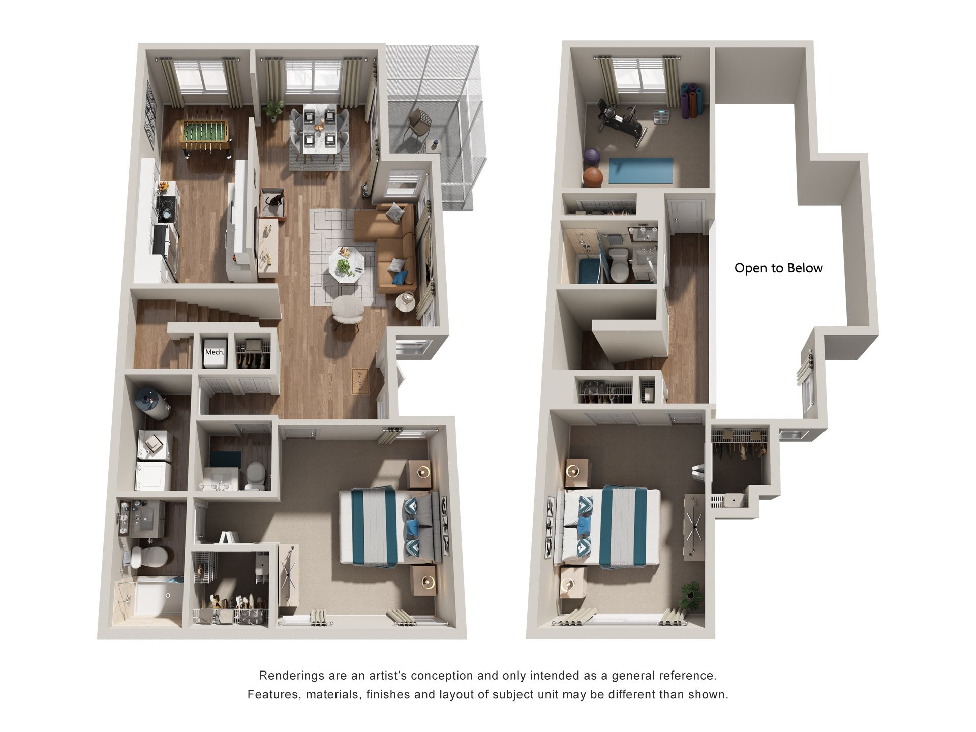 3 Bed 2.5 Bath Floor Plan | 1,650 Sq. Ft