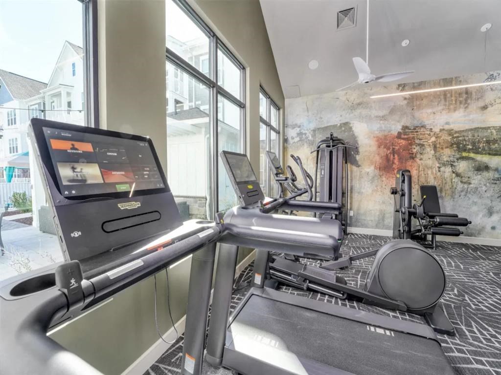 fitness room at Artistry at Winterfield Apartments, Midlothian