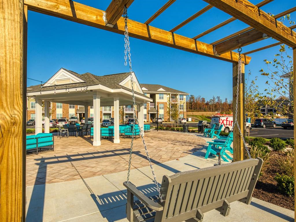 Outdoor Patio at Sapphire at Centerpointe, Midlothian, 23114