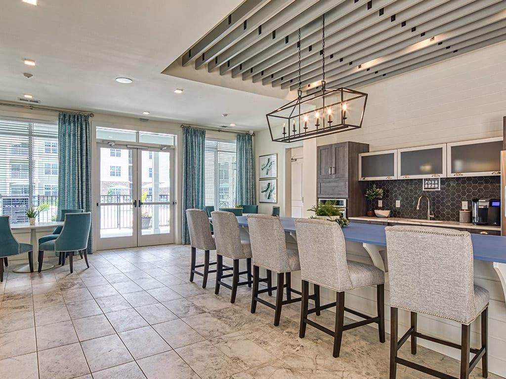 Clubhouse Kitchen at Sapphire at Centerpointe, Midlothian, VA, 23114