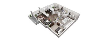 2 Bedroom, 2 Bathroom with 1414 square feet at 2000 West Creek Apartments, Virginia, 23238