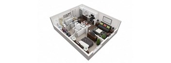 1 Bedroom, 1 Bathroom with 601 square feet at 2000 West Creek Apartments, Virginia, 23238