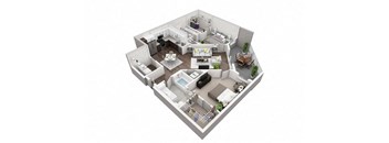 2 Bedroom, 2 Bathroom with 1143 square feet at 2000 West Creek Apartments, Virginia, 23238