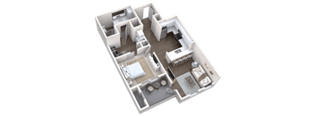 1 Bedroom, 1 Bathroom with 729 square feet at Canopy at Ginter Park Apartments, Richmond, VA, 23227