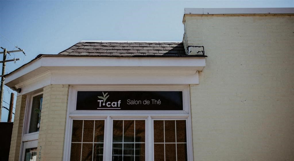 a building with a sign on the top of it