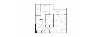 a floor plan of a house with a lot of furniture