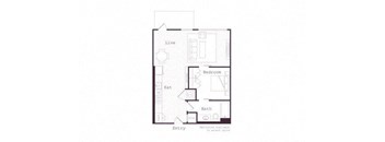 a floor plan of a small apartment