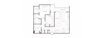 a floor plan of a small apartment