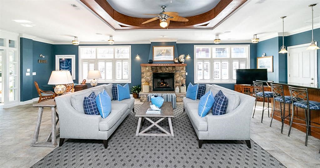 Clubhouse Lounge at Saltmeadow Bay, Virginia Beach