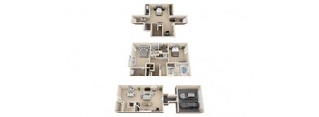 a floor plan with two bedrooms and two bathrooms at Sterling Manor, Williamsburg, 23185