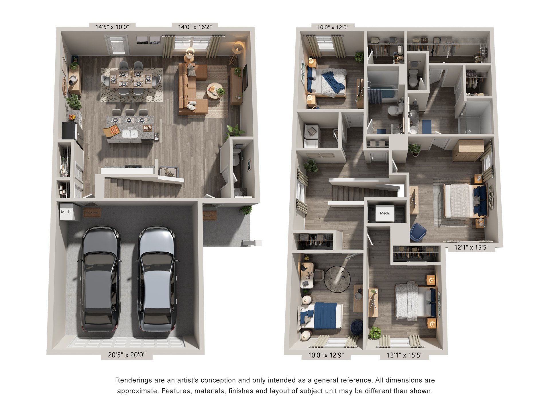 4 Bed 2.5 Bath Floor Plan | 1,927 Sq. Ft. at Valley Ridge in GA, 30741