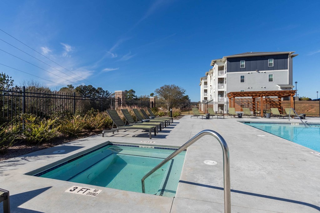 Hot Tub And Pool at Capstone at Banks Crossing, Commerce, GA