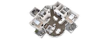 2 bed 2.5 bed A at Canopy at Ginter Park Apartments, Richmond, VA, 23227