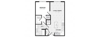 a floor plan of a bedroom apartment at Rivergate, Woodbridge, VA