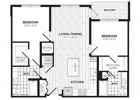a floor plan of a home at Rivergate, Woodbridge, VA 22191
