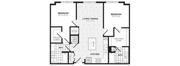 a floor plan of a home at Rivergate, Woodbridge, 22191