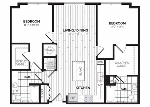 a floor plan of a home at Rivergate, Woodbridge, 22191