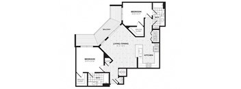 a black and white floor plan of a house at Rivergate, Woodbridge, VA