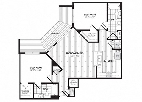a floor plan of a house at Rivergate, Woodbridge, 22191