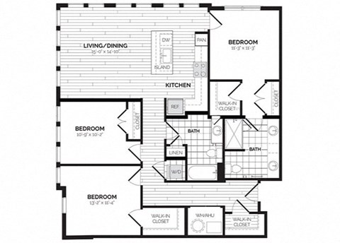 a floor plan of a house at Rivergate, Woodbridge, VA 22191