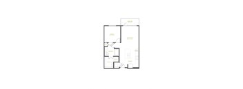A1 Floor Plan at The Quincy Apartments, Acworth, 30102