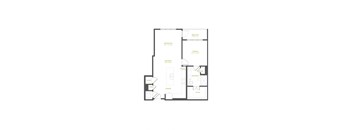 A4A Floor Plan at The Quincy Apartments, Acworth, GA