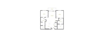 B1 Floor Plan at The Quincy Apartments, Georgia, 30102