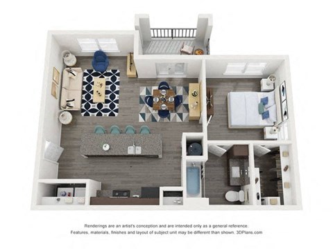 A2 Floor Plan  at Capstone at Banks Crossing, Georgia