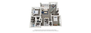 B2 Floor Plan at Capstone at Banks Crossing, Georgia