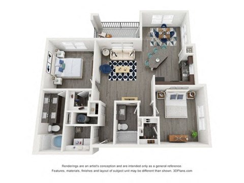 B2 Floor Plan at Capstone at Banks Crossing, Georgia