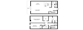 Allure Townhome Floor Plan | 1,740 Sq. Ft. at Mayton Transfer Lofts, Petersburg, 23803