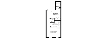 Dynamic Floor Plan | 651 Sq. Ft. at Mayton Transfer Lofts, Petersburg, 23803