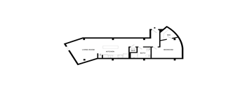 Flow Floor Plan | 706 to 729 Sq. Ft. at Mayton Transfer Lofts, Petersburg Virginia
