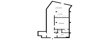 Immense Floor Plan | 733 Sq. Ft. at Mayton Transfer Lofts, Petersburg