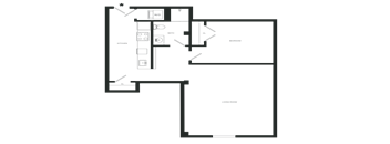 Perpetuous Floor Plan | 663 Sq. Ft. at Mayton Transfer Lofts, Petersburg, VA