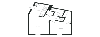 Vast Floor Plan | 633 Sq. Ft. at Mayton Transfer Lofts, Petersburg, VA
