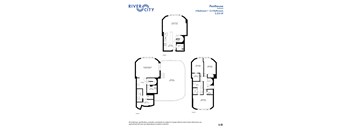 River City - Penthouse 4 Bed/3.5 Bath Floor Plan