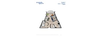 River City Studio Floor Plan