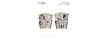 River City - Townhome 3 Bed/2.5 Bath Floor Plan