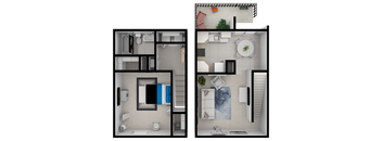 Live 11 Floor Plan at Lifestyle at Shreveport, Shreveport, LA, 71109