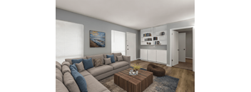 Living Area With Kitchen View  at Lifestyle at Shreveport, Shreveport, 71109