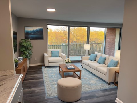 Spacious Living Room at The Langston Views, Washington, Washington